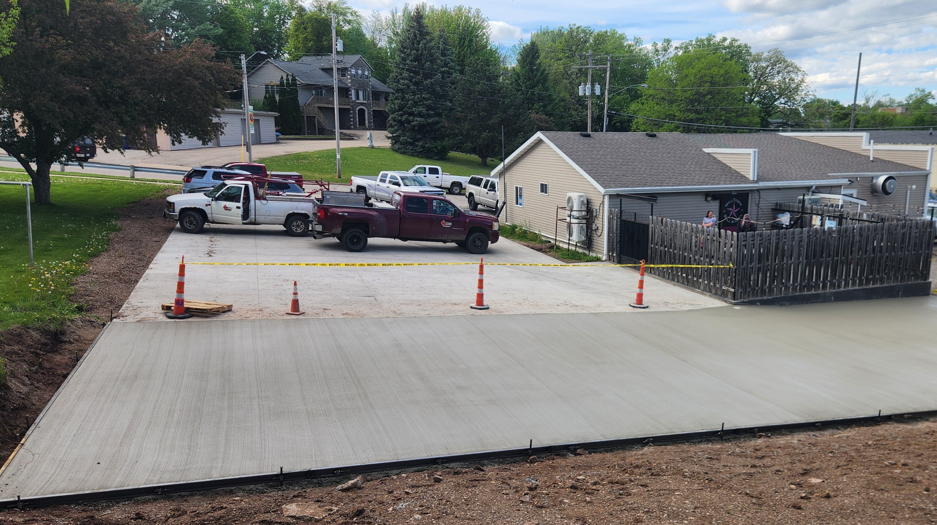 NAK Concrete commercial building pad pour