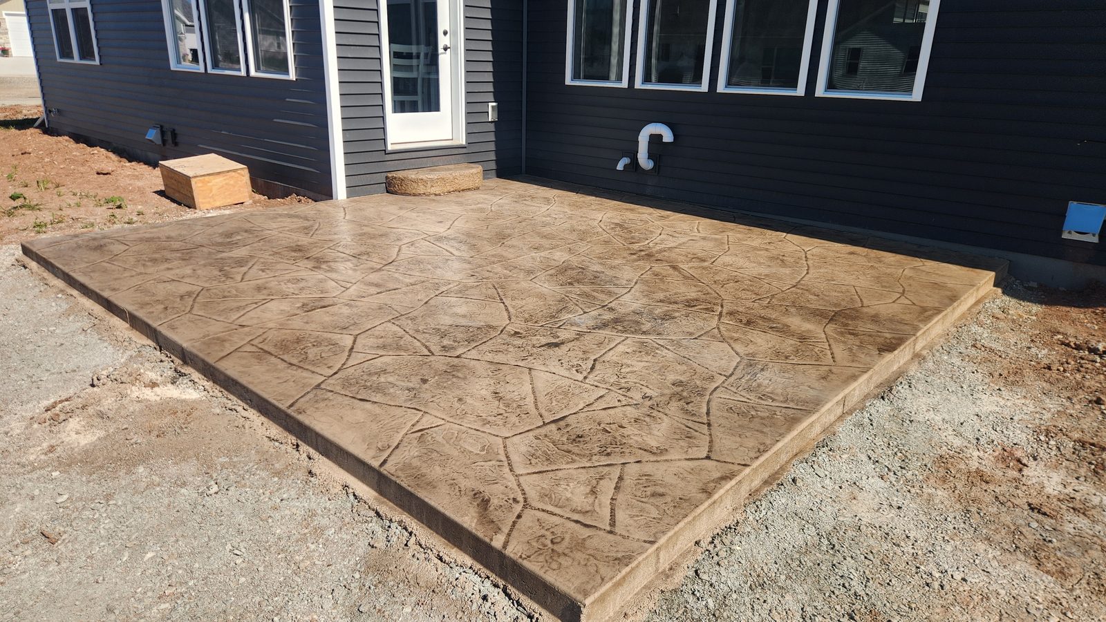 NAK Concrete stamped concrete patio in Northeast Wisconsin